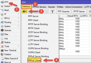 Config Mikrotik ออกอินเตอร์เน็ต แบบ PPPoE