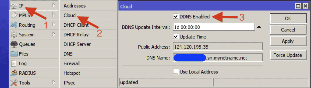 วิธี Setting Cloud And SNTP Client Mikrotik