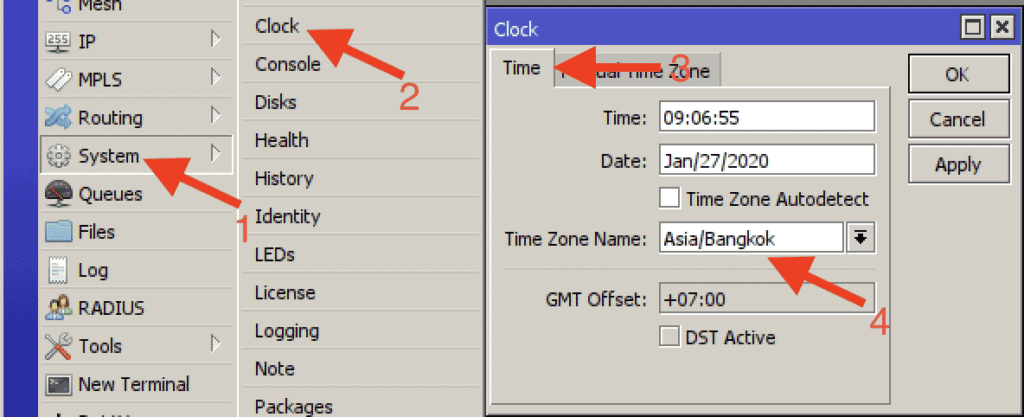 วิธี Setting Cloud And SNTP Client