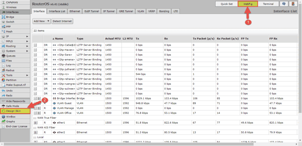 Setting Design Webfig Mikrotik